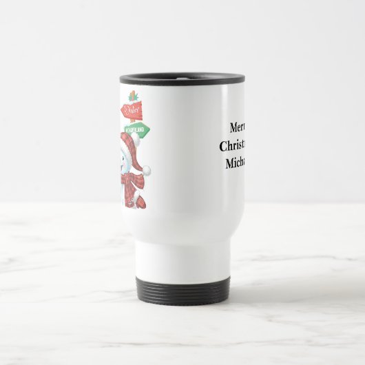 Winter Wonderland - Personalized Travel Mug Reisebecher (Mittel)