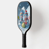Winter Wonderland Pickleball - Schneewitz auf dem  Schläger (Links)