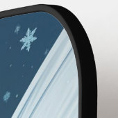 Winter Wonderland Pickleball - Schneewitz auf dem  Schläger (Linke Seite)