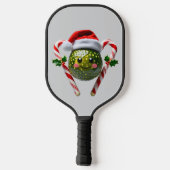Winter Wonderland Pickleball - Schneewitz auf dem  Schläger (Rückseite)
