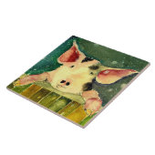 Winter Wonderland Pig Keramik Küche Tile Fliese (Seite)