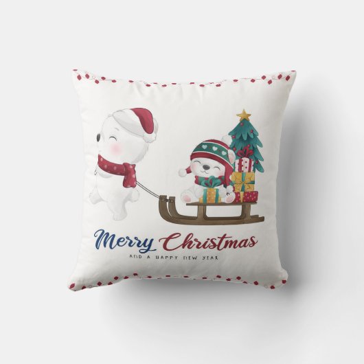 Winter Wonderland Pillow Cover | Holiday Vibes Kissen (Rückseite)