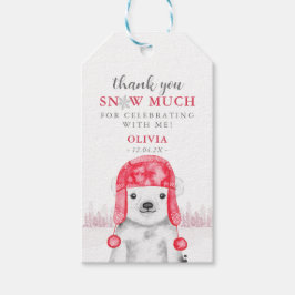 Winter Wonderland Polar Bea Girl Dank Geschenk Geschenkanhänger
