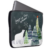 Winter Wonderland Polar Bear Laptop-Sieb Laptopschutzhülle (Vorne Rechts)