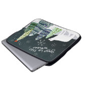 Winter Wonderland Polar Bear Laptop-Sieb Laptopschutzhülle (Vorne Knopf)