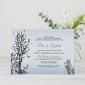 Winter Wonderland Polterabend Einladung (Stehend Vorderseite)