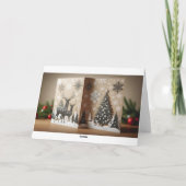 Winter Wonderland Pop-Up Card" Einladung (Rückseite)