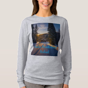 Winter Wonderland-Porträt – Friedliche Schneelands T-Shirt