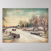 Winter Wonderland Poster oder Decoupage Paper (Vorne)