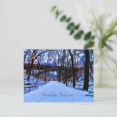 Winter Wonderland Postkarte (Stehend Vorderseite)