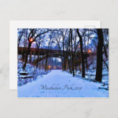 Winter Wonderland Postkarte (Vorne/Hinten)