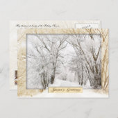 Winter Wonderland Postkarte (Vorne/Hinten)
