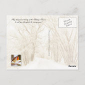 Winter Wonderland Postkarte (Rückseite)