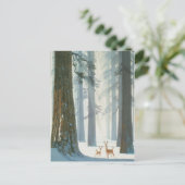 Winter Wonderland Postkarte (Stehend Vorderseite)