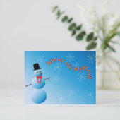 Winter Wonderland Postkarte (Stehend Vorderseite)