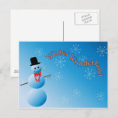 Winter Wonderland Postkarte (Vorne/Hinten)
