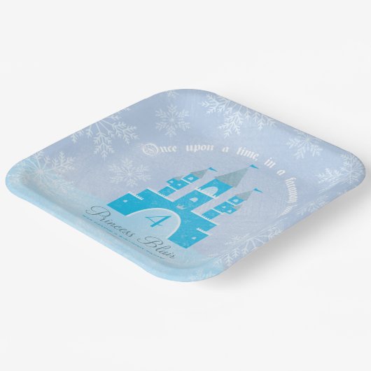 Winter Wonderland Princess Party Teller (Gewinkelt)