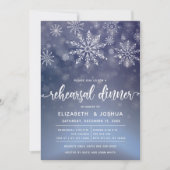 Winter Wonderland Probe Dinner Einladung (Vorderseite)