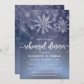 Winter Wonderland Probe Dinner Einladung (Vorne/Hinten)