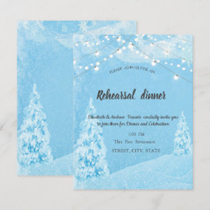 Winter Wonderland, Proben-Dinner der Kieferngruppe Einladung