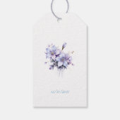 Winter Wonderland Quinceañera Geschenkanhänger (Rückseite)