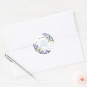 Winter Wonderland Quinceañera Runder Aufkleber (Umschlag)