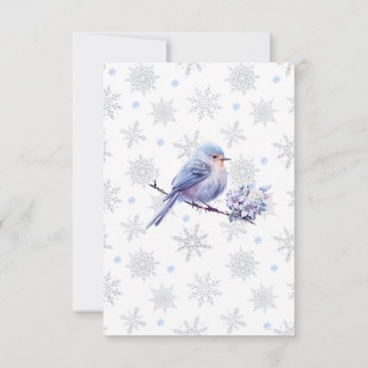 Winter Wonderland Quinceañera Save the Date (Rückseite)