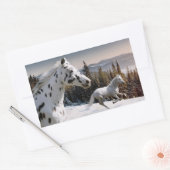 Winter Wonderland Rechteckiger Aufkleber (Umschlag)