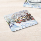 Winter Wonderland Rechteckiger Pappuntersetzer (angewinkelt)