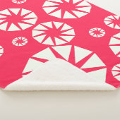 Winter Wonderland Red & White Throw Sherpadecke (3/4)