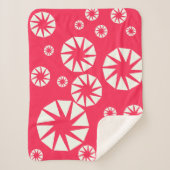 Winter Wonderland Red & White Throw Sherpadecke (Vorderseite)