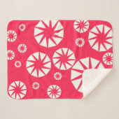 Winter Wonderland Red & White Throw Sherpadecke (Vorderseite (Horizontal))