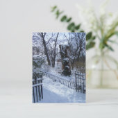 Winter Wonderland Riverside Park New York City NYC Postkarte (Stehend Vorderseite)
