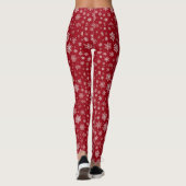 Winter Wonderland Rote Leggings (Rückseite)