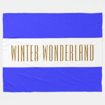 WINTER WONDERLAND Royal Blue White Stripes