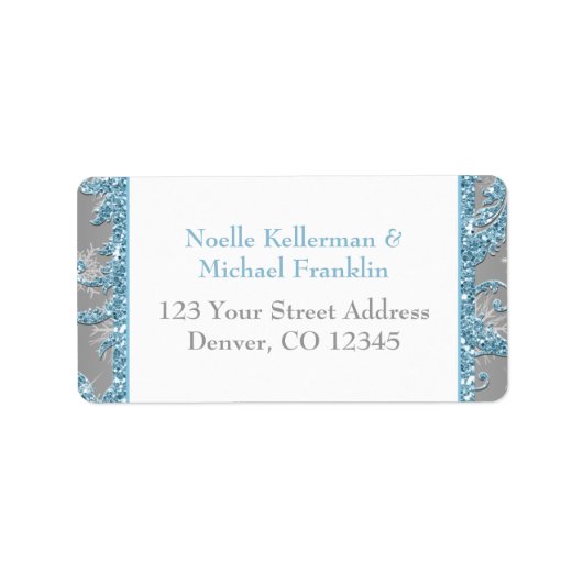 Winter Wonderland Rücksendeadresse Etikett 2 Adressaufkleber (Vorne)