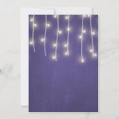 Winter Wonderland Rustic Mason Jar Lights Hochzeit Einladung (Rückseite)