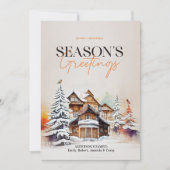 Winter Wonderland Saison - Grußkarte Einladung (Vorderseite)