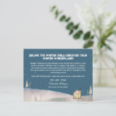 Winter Wonderland Saisonales Real Anwesen Postkarte (Stehend Vorderseite)