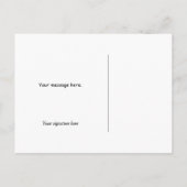 Winter Wonderland Santa und Mrs. Claus Weihnachten Postkarte (Rückseite)