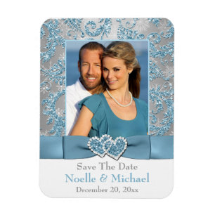 Winter Wonderland Save the Date Foto Magnet