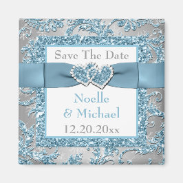 Winter Wonderland Save the Date Wedding Magnet