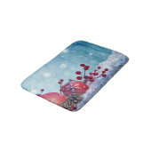 Winter Wonderland Scene Badematte (Schrägansicht)