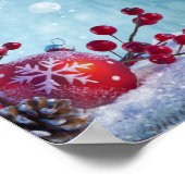 Winter Wonderland Scene Poster (Ecke)