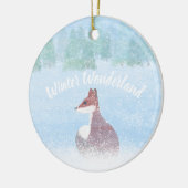 Winter Wonderland Scene with Fox Keramik Ornament (Links)