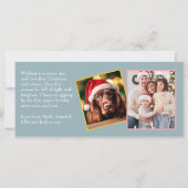 Winter Wonderland Scene Zwei-Foto-Flachkarte (Rückseite)