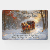 Winter Wonderland Schlittenfahrt Promo anpassen Banner (Horizontal)
