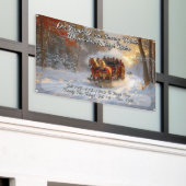 Winter Wonderland Schlittenfahrt Promo anpassen Banner (Äußeres Gebäude)