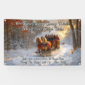 Winter Wonderland Schlittenfahrt Promo anpassen Banner (Horizontal)