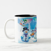Winter Wonderland Schnee Menschen Tasse individuel (Links)